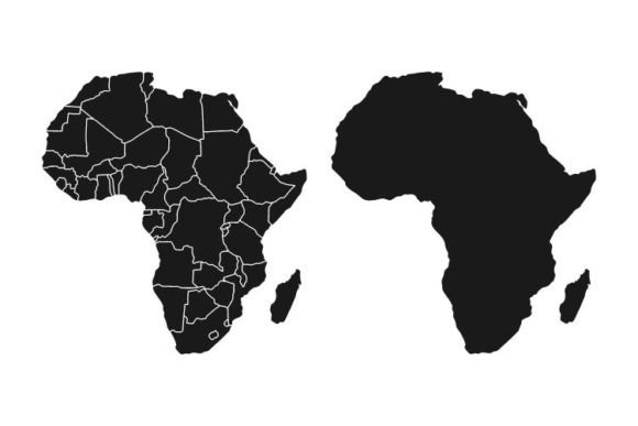 Download Africa Continent Map Vector - Vector Collection