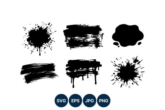 Download Black Ink Paint Splatter Vector Art - Vector Collection