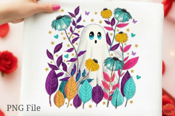 Download Halloween Fall Floral Boho Ghost Png - Boho ghost png Collection