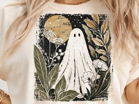 Download Vintage Ghost Floral PNG, Boho Ghost Png - Boho ghost png Collection