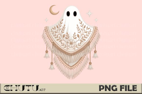 Download Elegant Boho Ghost PNG - Fall Spirit Art - Boho ghost png Collection