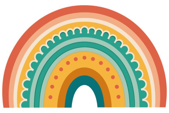 Download Boho Rainbow Design Art Vector - Vector Collection
